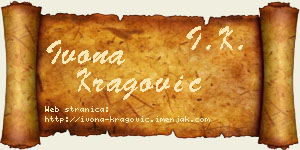 Ivona Kragović vizit kartica
